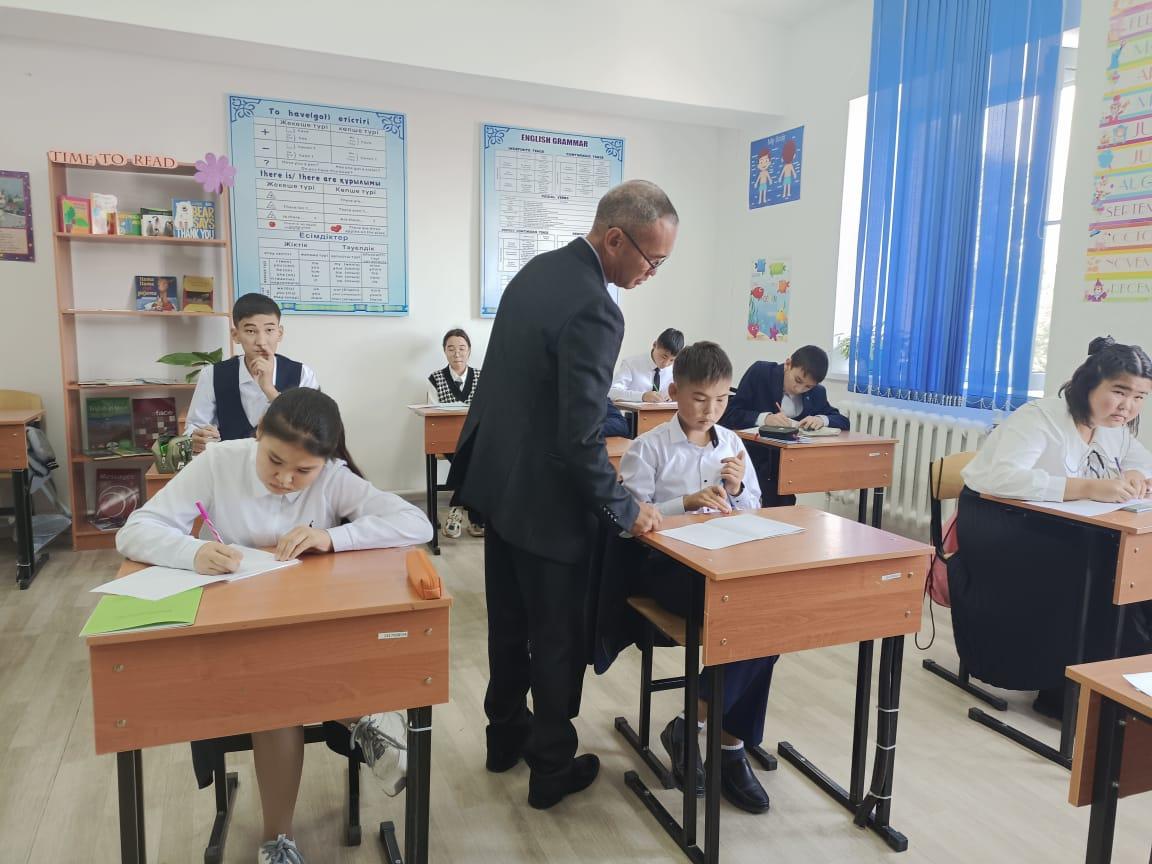 Тарас негізгі орта мектебі, мектепке дейінгі шағын орталығымен КММ бойынша "Мағжан Жұмабаев- заманның заңғар тұлғасы" тақырыбында 8-9 сыныптар арасында жалпы Қазақстандық диктант алынды.